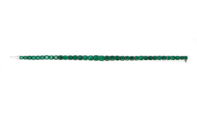 17.21 cts Emerald Tennis Bracelet
