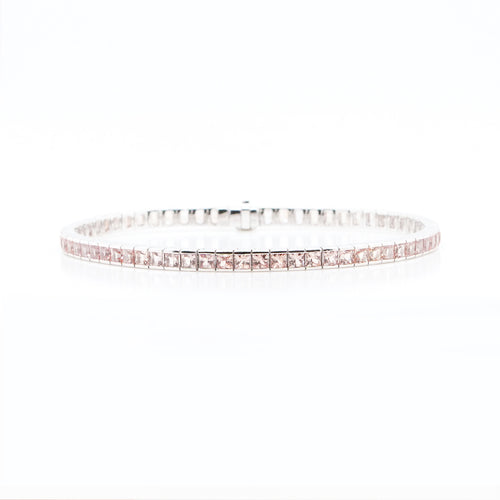 7.93 cts Fancy Sapphire Tennis Bracelet