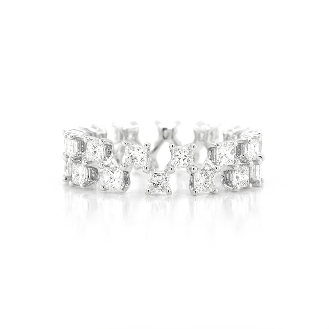 2.01 cts White Princess Diamond Eternity Ring