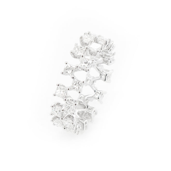 2.01 cts White Princess Diamond Eternity Ring