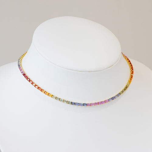 24.00 cts Burmese Fancy Pink Sapphire Necklace