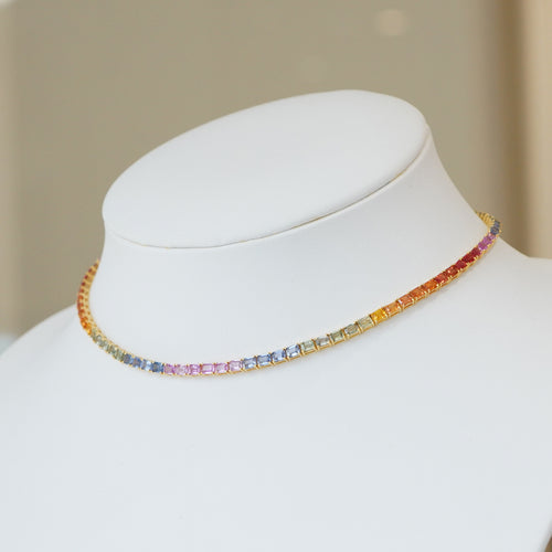 24.00 cts Burmese Fancy Pink Sapphire Necklace