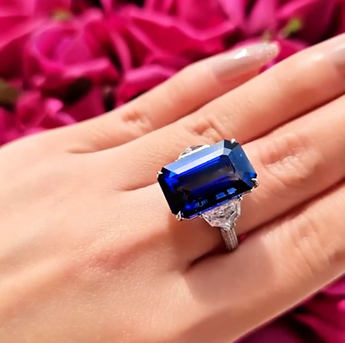 diamond with sapphire engagement rings 