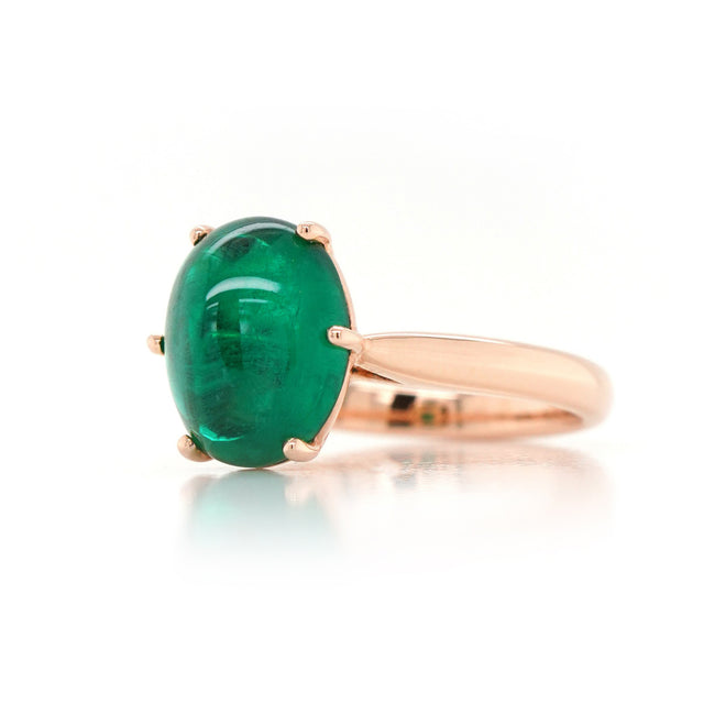 3.74 cts Emerald Ring