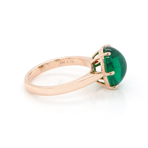 3.74 cts Emerald Ring