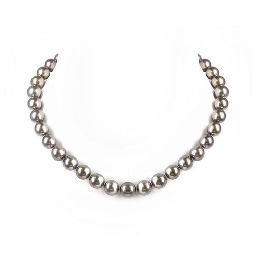 37.00 cts Black Pearls Necklace