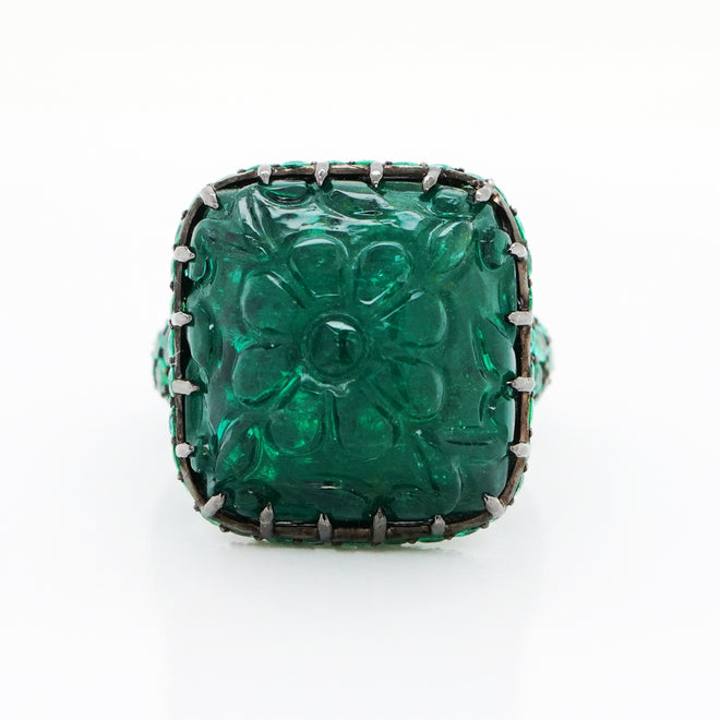 4.26 cts Colombian Emerald Ring
