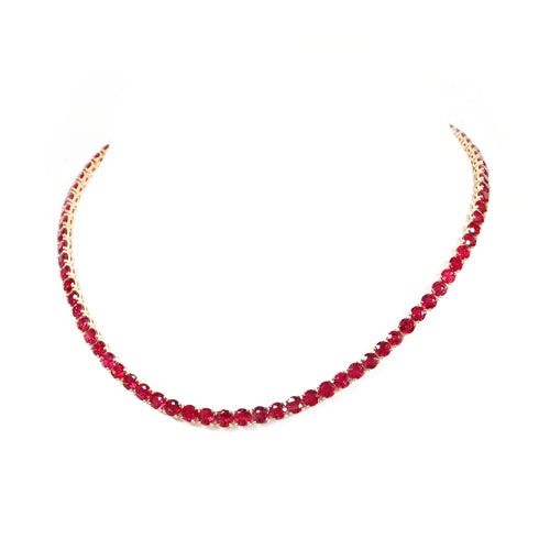 47.11 cts Ruby Tennis Necklace
