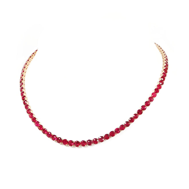 47.11 cts Ruby Tennis Necklace