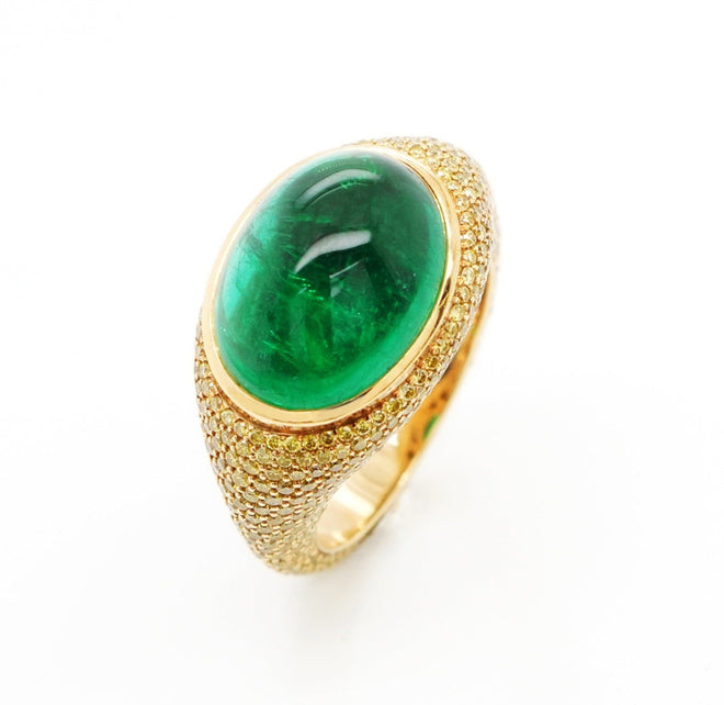 8.04 cts Emerald Ring