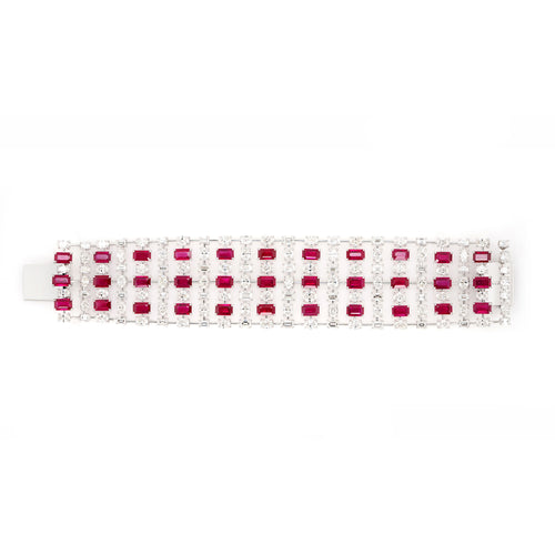 20.76 cts Burmese Ruby with Diamond Bracelet (ENQUIRE)