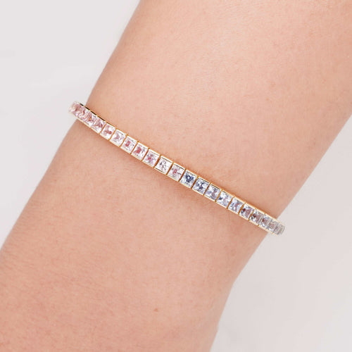 7.82 cts Fancy Pink Sapphire Bracelet
