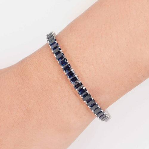 15.55 cts Blue Sapphire Tennis Bracelet