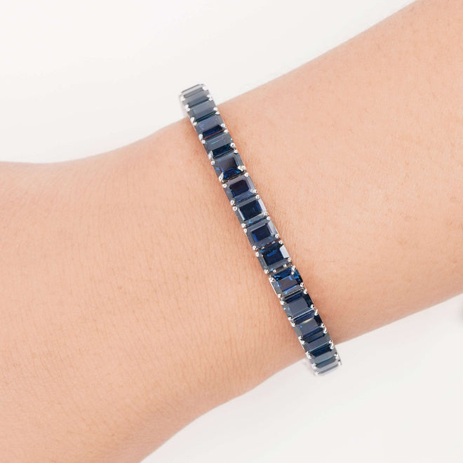 22.95 cts Blue Sapphire Tennis Bracelet
