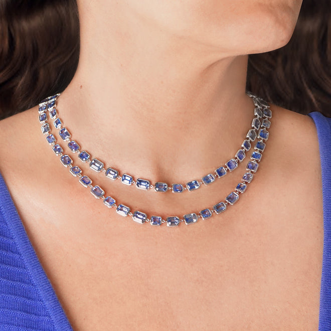 80.55 cts Sapphire Necklace