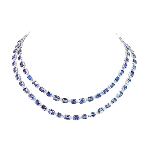 80.55 cts Sapphire Necklace
