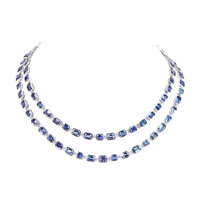 80.55 cts Sapphire Necklace