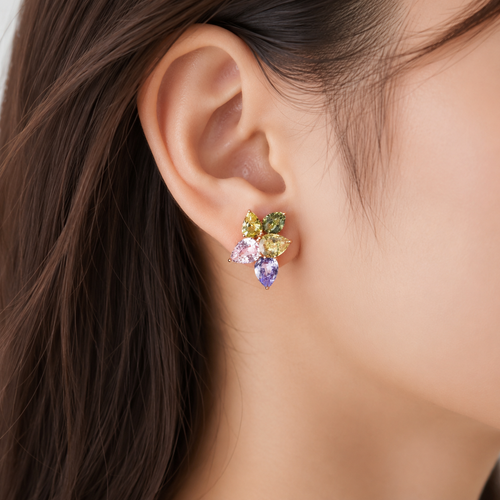 14.87 cts Pear Shape Fancy Sapphire Studs