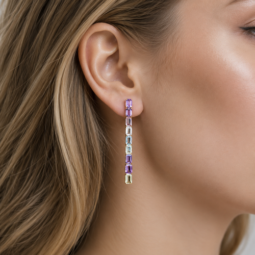 12.31 cts Fancy Pink Sapphire Earrings