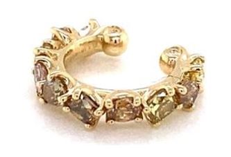 1.18 cts Yellow Mixed Diamond Earcuff