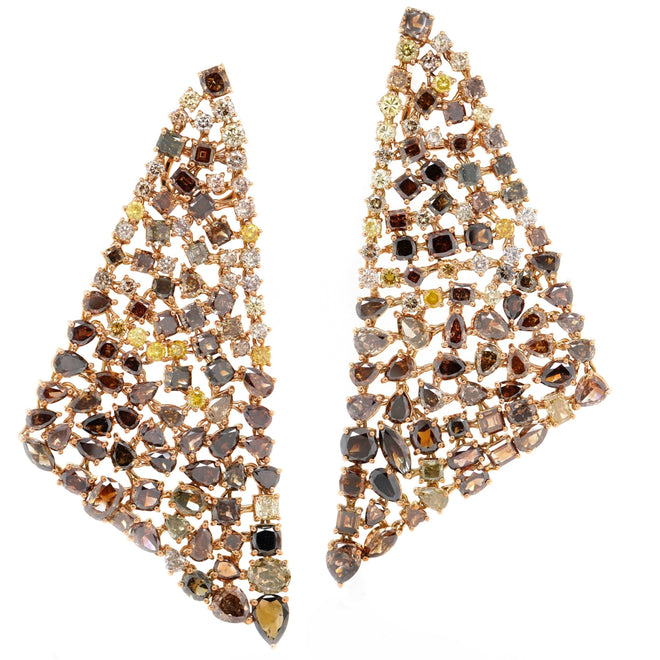 37.37 cts Fancy Diamond Mixed Earrings (ENQUIRE)