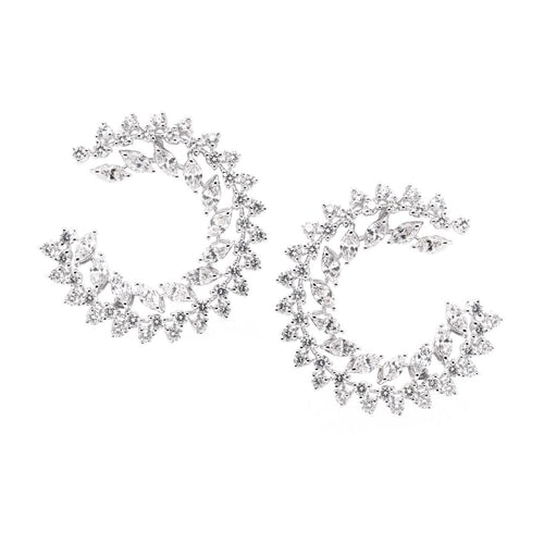 3.96 cts Diamond Eternity Hoops