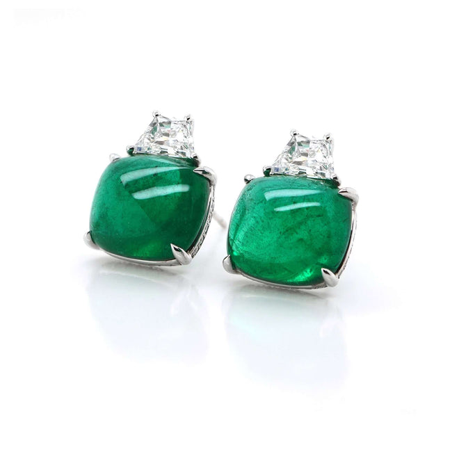 10.05 / 9.76 cts Emerald Earrings (ENQUIRE)