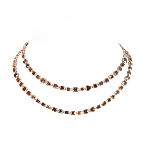 64.52 cts Fancy Diamonds Mixed Necklace