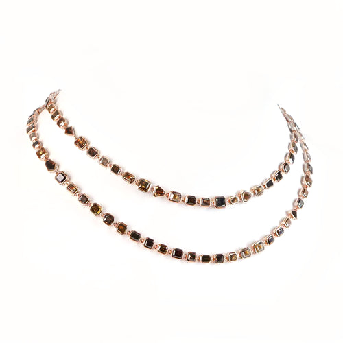 64.52 cts Fancy Diamonds Mixed Necklace