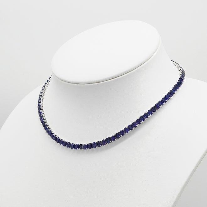 62.27 cts Unheated Burmese Blue Sapphire Necklace (ENQUIRE)