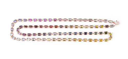 78.73 cts Fancy Sapphire Necklace