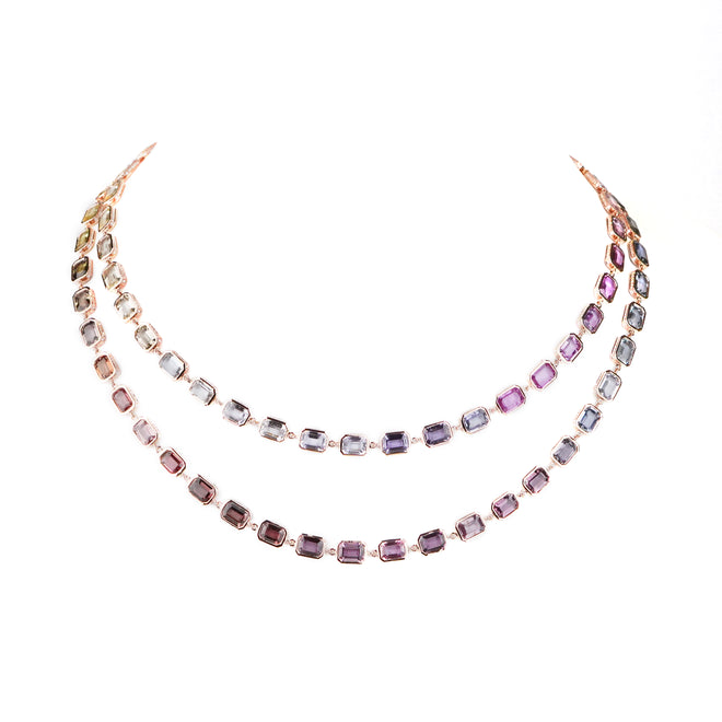 78.73 cts Fancy Sapphire Necklace