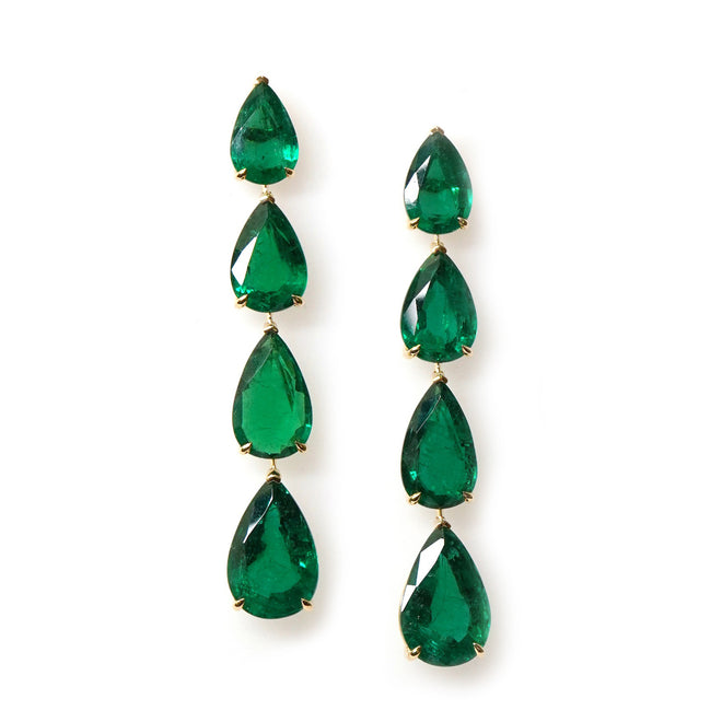 39.81 cts Minor Emerald Earrings (ENQUIRE)