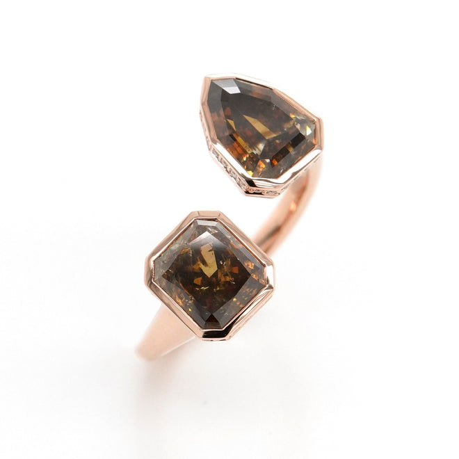 RD-22004 1.77 / 1.73 cts Fancy Radiant/Pear Shape Diamond Ring