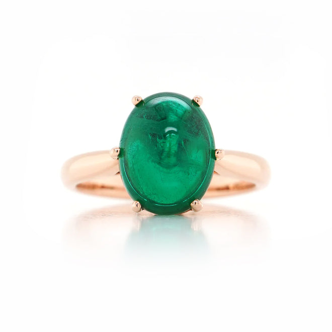 3.74 cts Emerald Ring