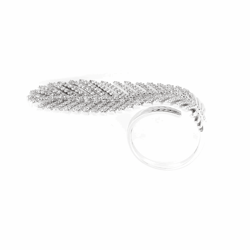 1.85 ct. Feather Diamond Ring