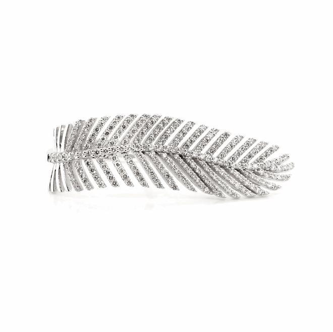 1.85 ct. Feather Diamond Ring