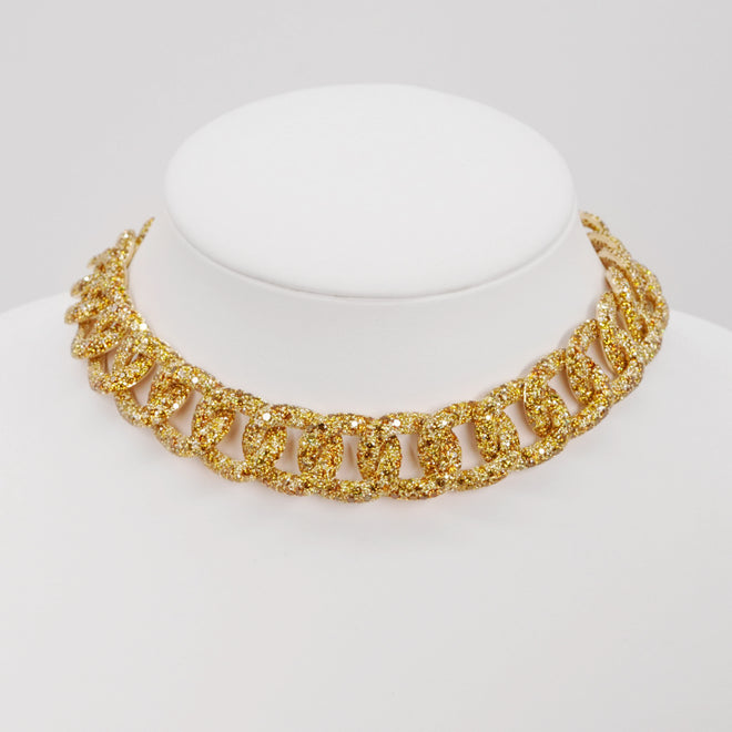 86.72 cts Round Fancy Yellow Diamond Necklace (ENQUIRE)