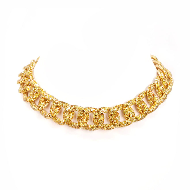 86.72 cts Round Fancy Yellow Diamond Necklace (ENQUIRE)