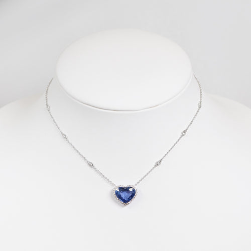 8.52 cts Blue Sapphire Necklace