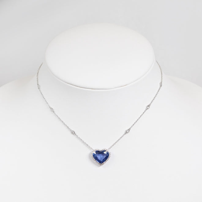 8.52 cts Blue Sapphire Necklace