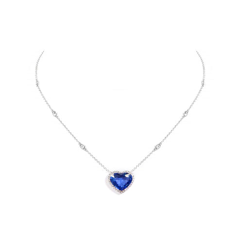8.52 cts Blue Sapphire Necklace