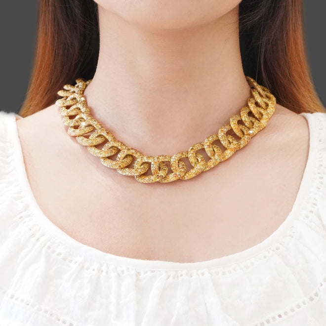 86.72 cts Round Fancy Yellow Diamond Necklace (ENQUIRE)