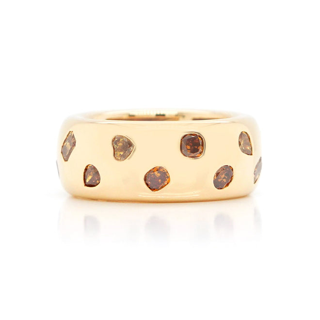 rd-20045-2.18 cts Fancy Brown Mixed Diamond Ring