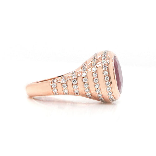 4.21 cts Ruby Pinky Ring
