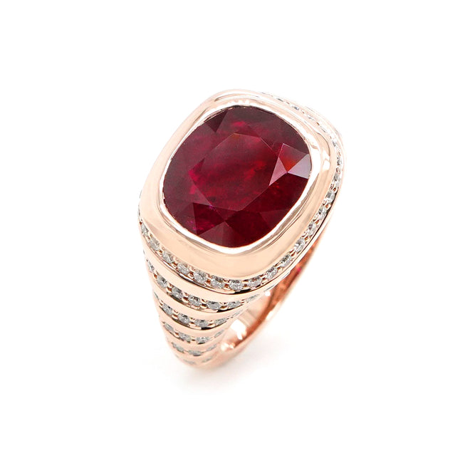 4.21 cts Ruby Pinky Ring