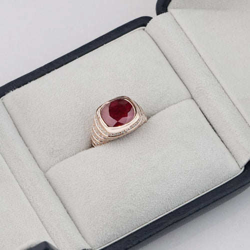 4.21 cts Ruby Pinky Ring