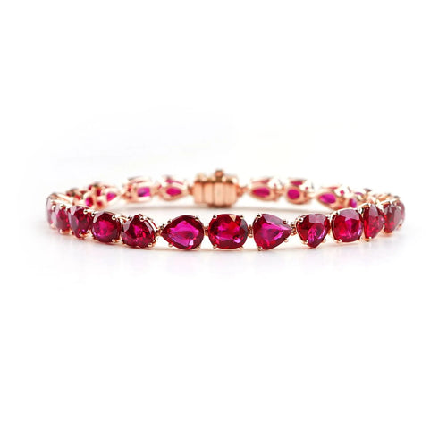 25.78 cts Ruby Bracelet