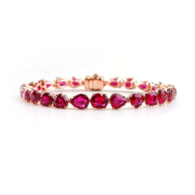 25.78 cts Ruby Bracelet