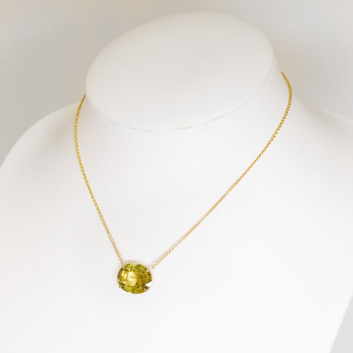 22.04 cts Chrysoberyl Gem Necklace